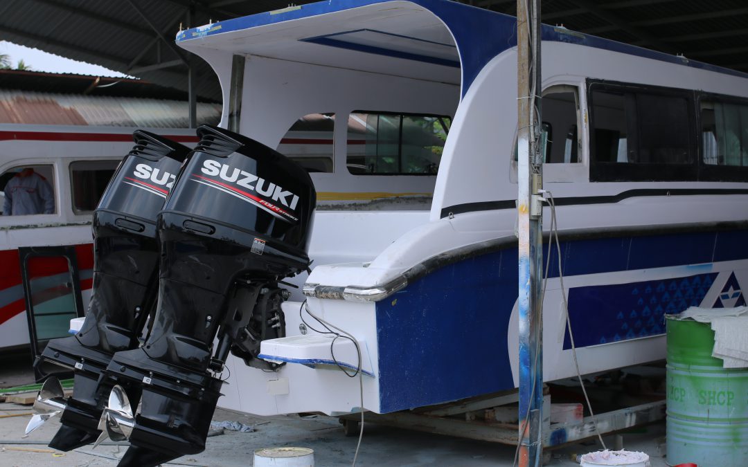 Installation Suzuki outboard for Hoa Phat boat